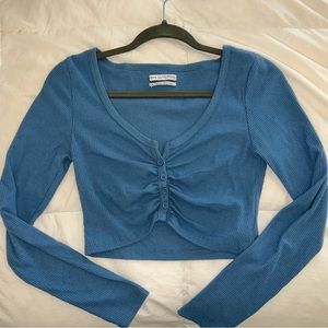 Urban Outfitters Ribbed Cropped Long Sleeve